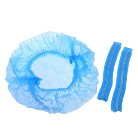 (Ready Stock) 21’’ Disposable Non Woven Elastic Clip Cap/ Strip Cap Bouffant Cap /Hair Net
