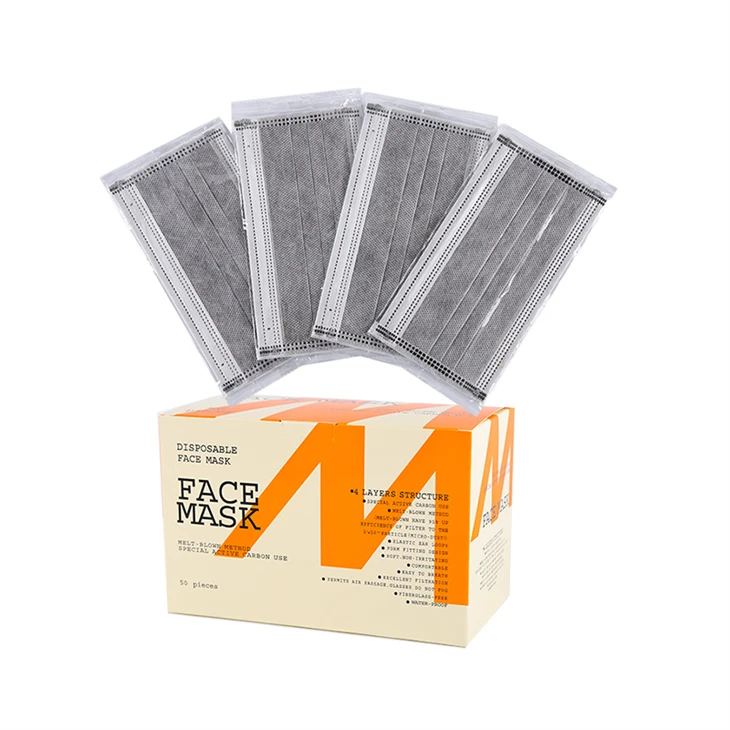 Disposable 4ply Carbon Activated Face Mask Disposable 4ply Carbon Activated Face Mask